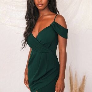 Lulu's Green Bodycon Cocktail Dress